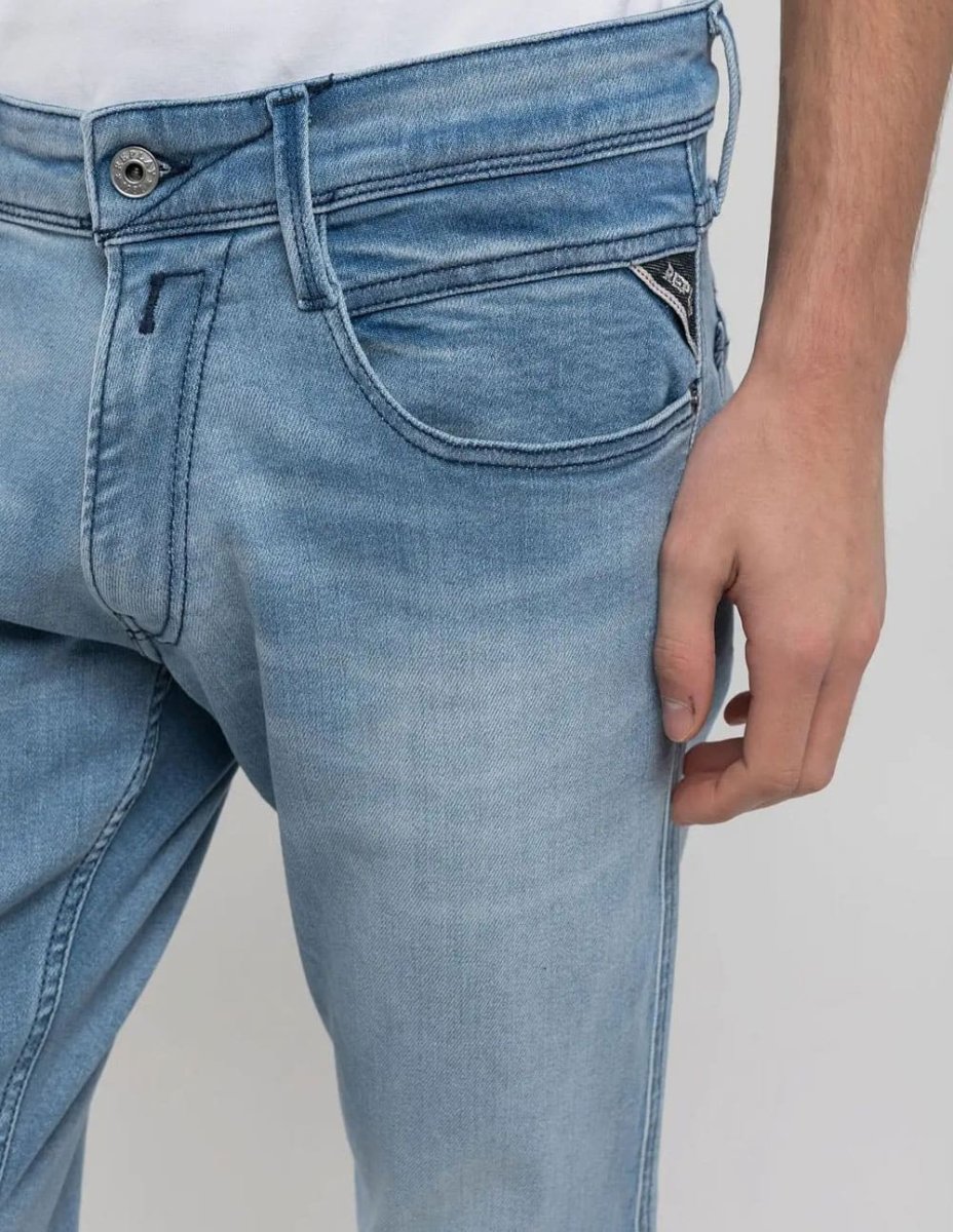 Pantalón Vaquero Replay Slim Fit Anbass Azul Hombre - Imagen 4