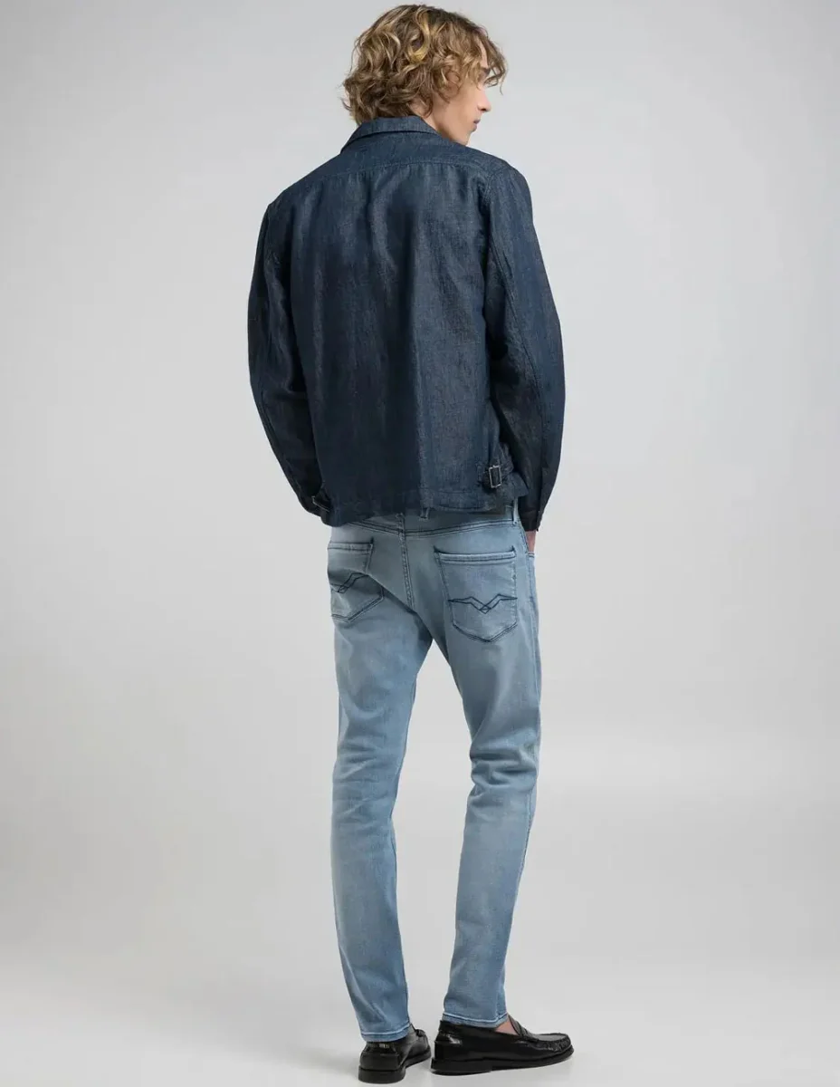 Pantalón Vaquero Replay Slim Fit Anbass Azul Hombre - Imagen 5