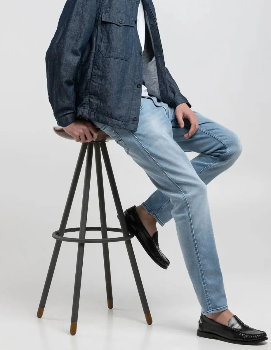 Pantalón Vaquero Replay Slim Fit Anbass Azul Hombre - Imagen 8