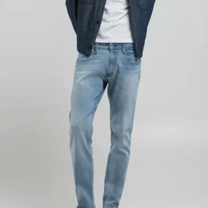 Pantalón Vaquero Replay Slim Fit Anbass Azul Hombre