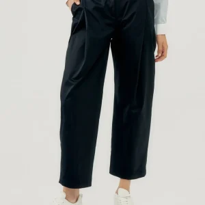 Pantalón Silvian Heach con Pinzas Azul Mujer