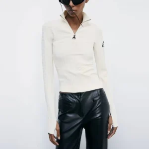 Jersey Patrizia Pepe Chimeric Mountains Blanco Mujer