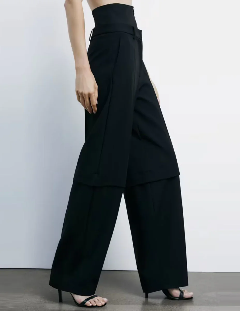 Pantalón Patrizia Pepe Baggy Negro Mujer - Imagen 3