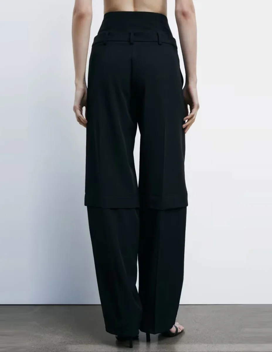 Pantalón Patrizia Pepe Baggy Negro Mujer - Imagen 5
