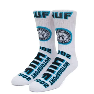 Calcetines HUF H-Class con Logo Blancos y Azules Unisex