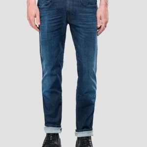 Pantalón Vaquero Replay Hyperflex Anbass Azul Hombre