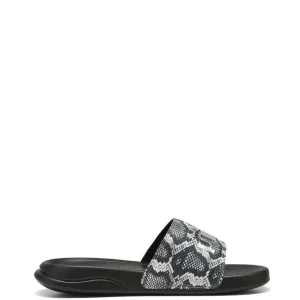 Sandalias Puma Popcat 20 Snake Chic Negras y Plateadas Mujer