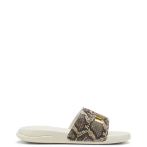 Sandalias Puma Popcat 20 Snake Chic Blancas y Doradas Mujer