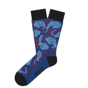 Calcetines Jimmy Lion Elephante Muse Azules Unisex