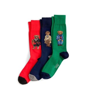 Calcetines Polo Ralph Lauren Polo Bear 3 Pack Multicolor Hombre
