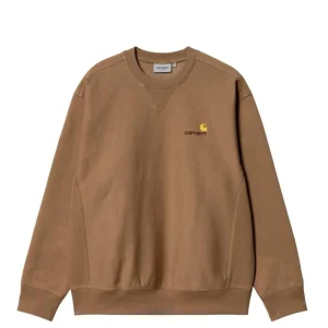 Sudadera Carhartt WIP American Script Marrón Hombre