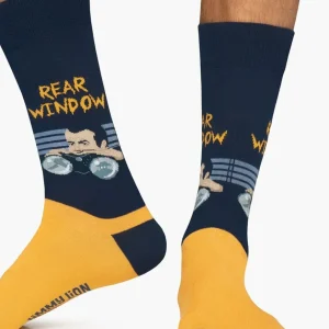 Calcetines Jimmy Lion Hitchcock Rear Window Azules Unisex