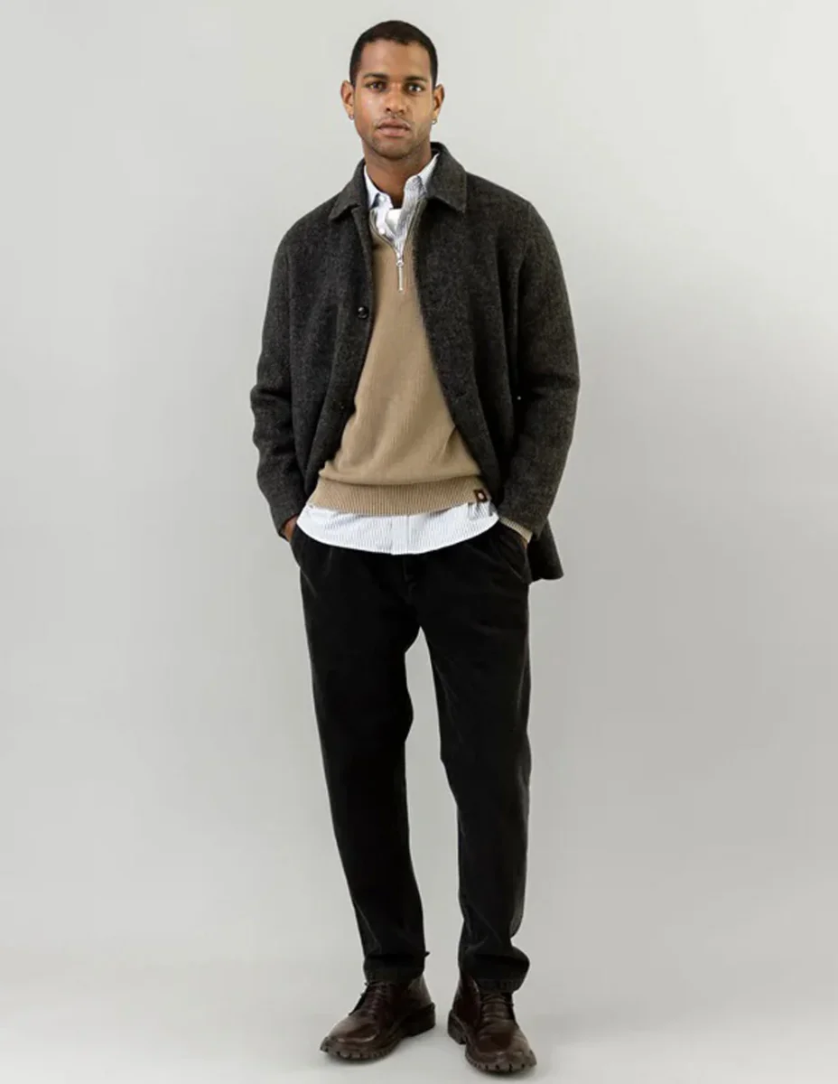 Abrigo MOSH MOSH Gallery Barklay de Lana Gris Hombre - Imagen 5