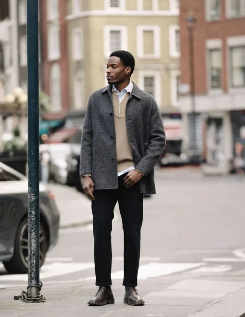 Abrigo MOSH MOSH Gallery Barklay de Lana Gris Hombre - Imagen 6