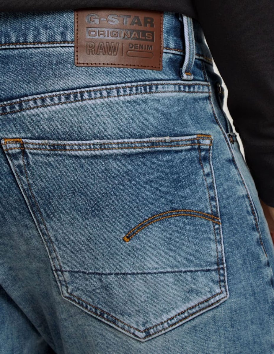 Pantalón Vaquero G-Star 3301 Regular Tapered Azul Hombre - Imagen 5