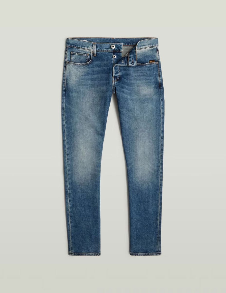 Pantalón Vaquero G-Star 3301 Regular Tapered Azul Hombre - Imagen 6