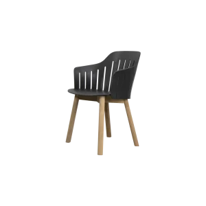 Silla Choice con patas de teca