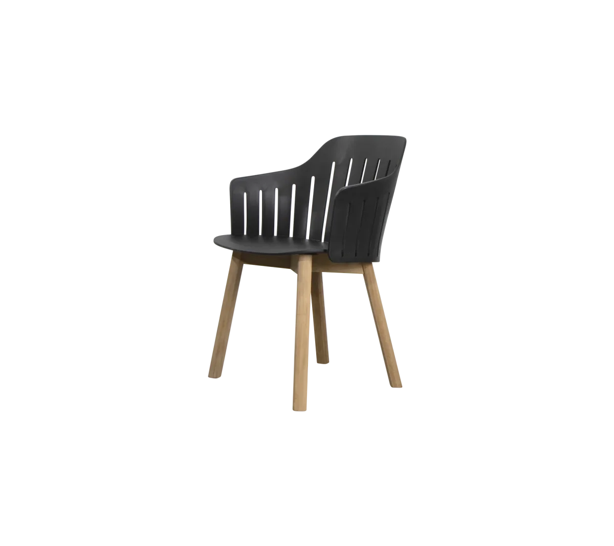 Silla Choice con patas de teca