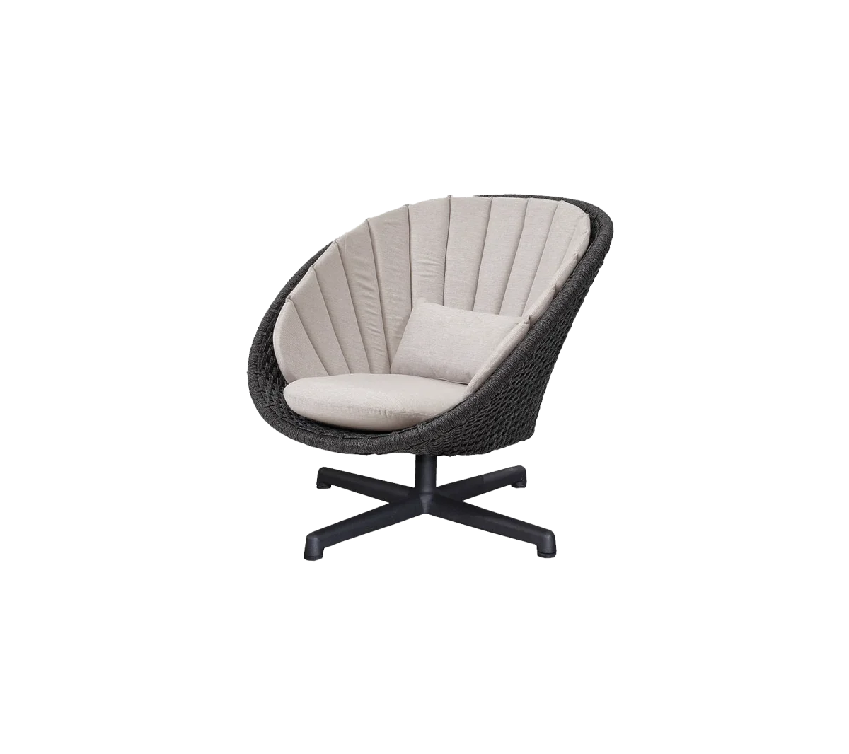 Peacock sillón c/base giratorio en aluminio - Imagen 6