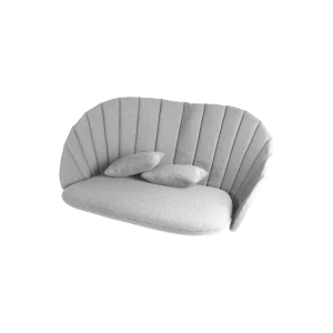 Peacock sofá para dos personas, set de cojines