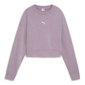 Sudadera Puma Dare To Efecto Lavado Morada Mujer