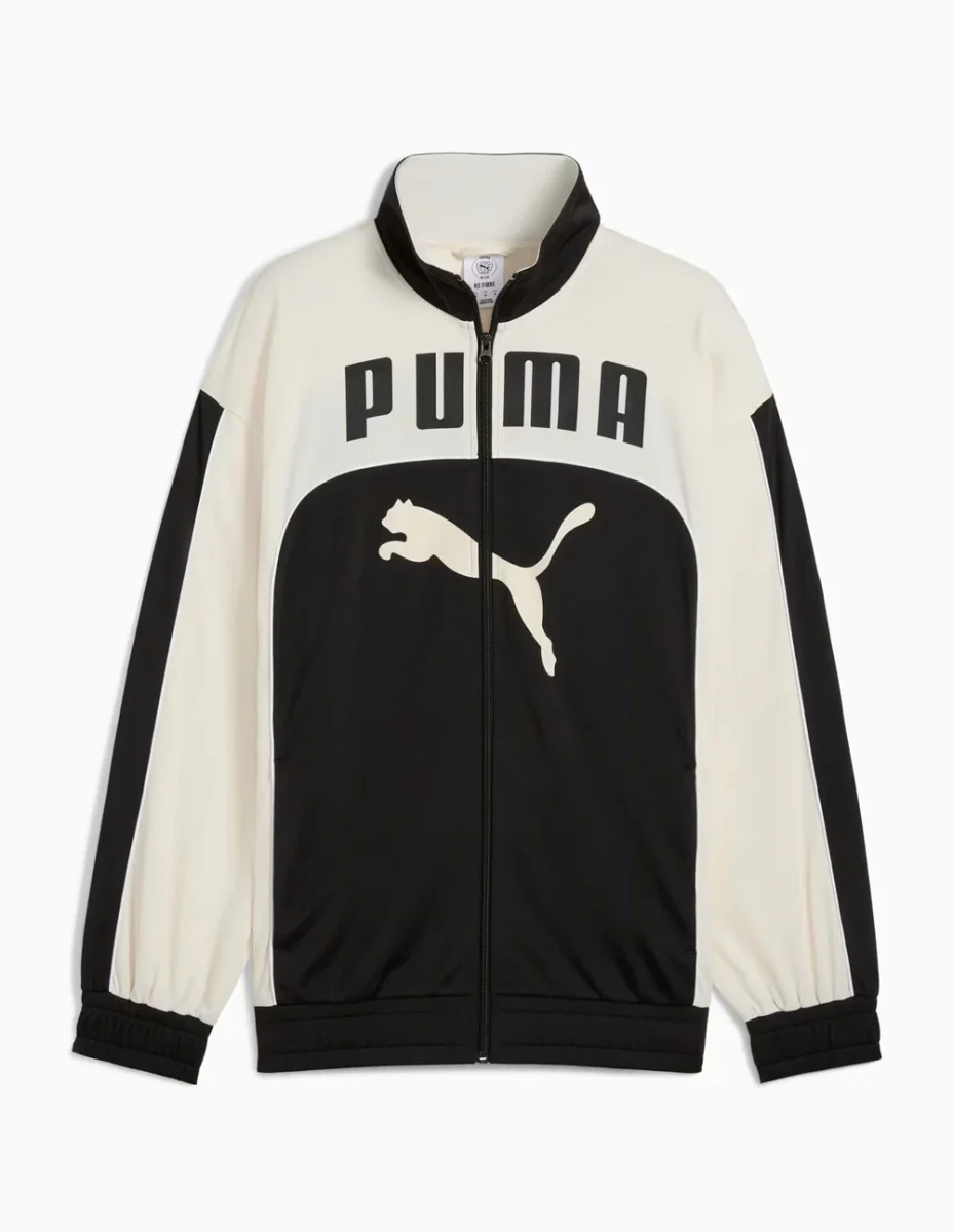 Chaqueta Future Puma Archive Negra y Beige Unisex - Imagen 2