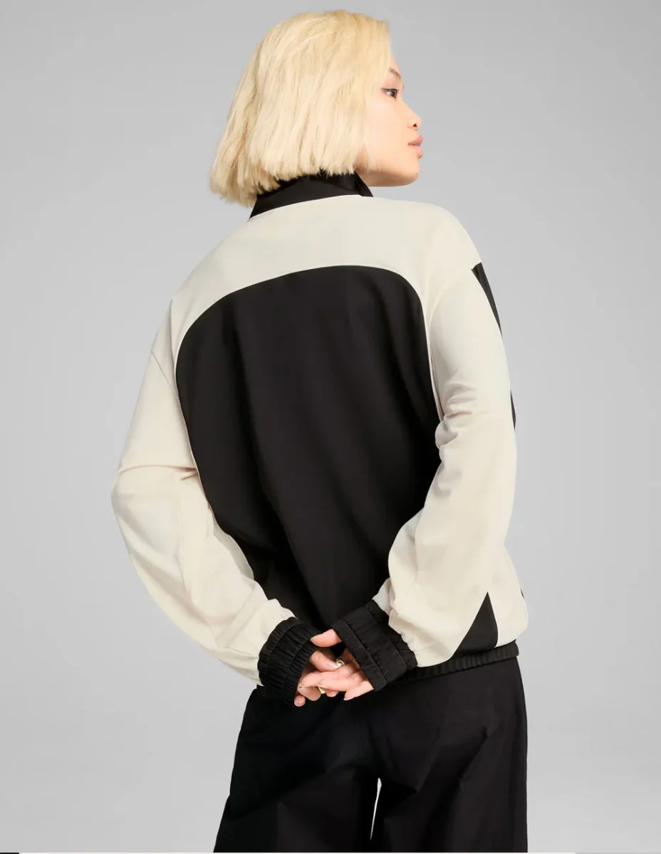 Chaqueta Future Puma Archive Negra y Beige Unisex - Imagen 8