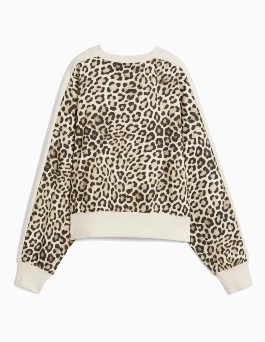 Sudadera Puma T7 Leopard Multicolor Mujer - Imagen 3