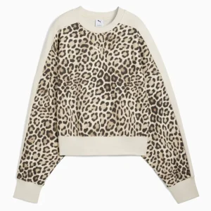 Sudadera Puma T7 Leopard Multicolor Mujer