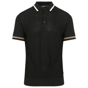 Polo Karl Lagerfeld Slim Fit Negro Hombre