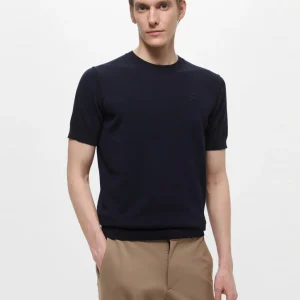 Jersey Karl Lagerfeld de Manga Corta Azul Hombre