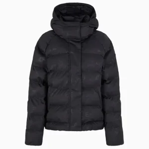 Plumas Emporio Armani EA7 con Logo Negro Mujer