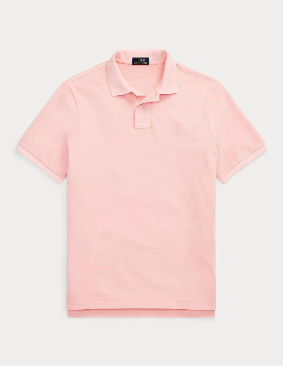 Polo Polo Ralph Lauren Custom Slim Fit Rosa Hombre