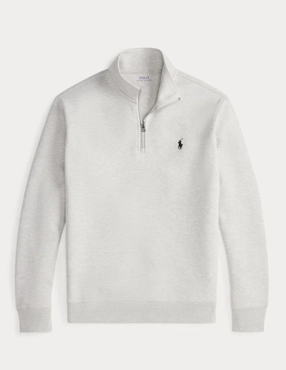 Jersey Polo Ralph Lauren de Punto Doble Gris Hombre - Imagen 2