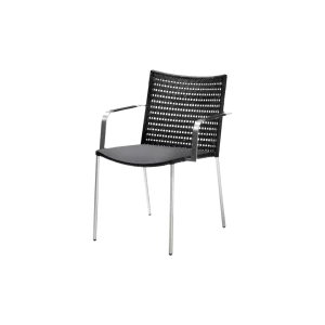 Straw silla con descansabrazos