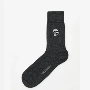 Calcetines Karl Lagerfeld con Logo Grises Unisex