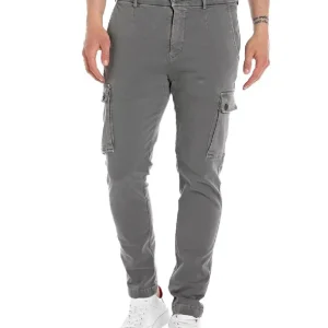 Pantalón Replay Slim Fit Jaan Gris Hombre