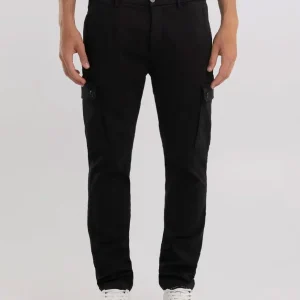 Pantalón Replay Slim Fit Jaan Negro Hombre