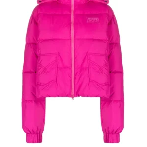 Plumas Moschino con Logo Bordado Rosa Mujer