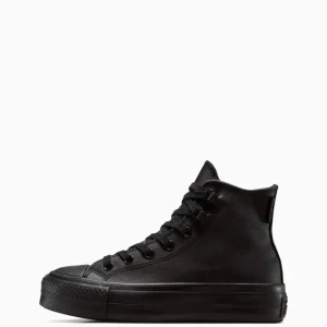 Converse Chuck Taylor All Star Lift Platform Leather Negras Mujer A12969C NEGRO