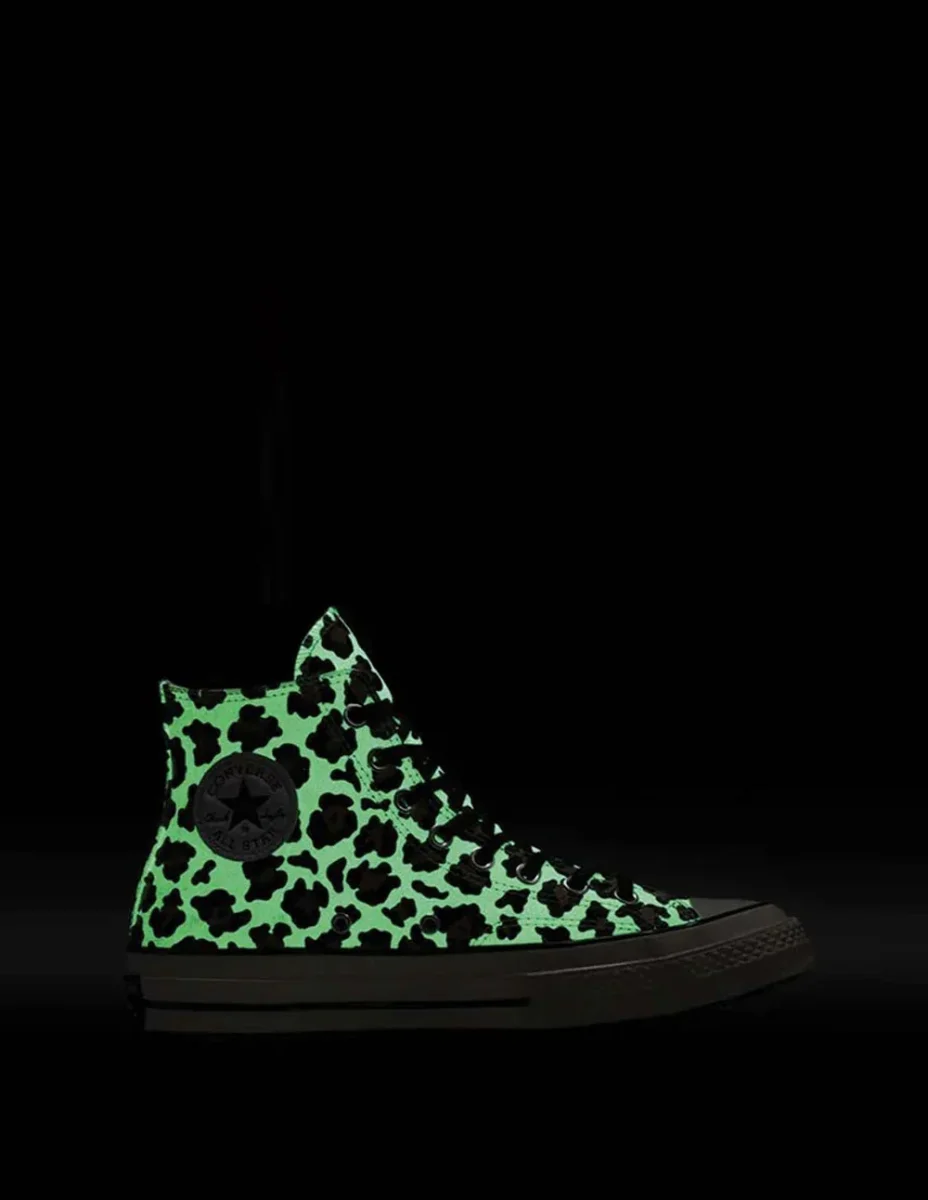 Converse Chuck 70 Glow In The Dark Leopard Print Beiges Unisex - Imagen 7