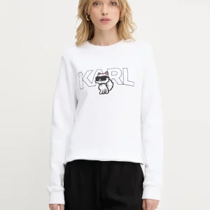 Sudadera Karl Lagerfeld Ikon Blanca Mujer