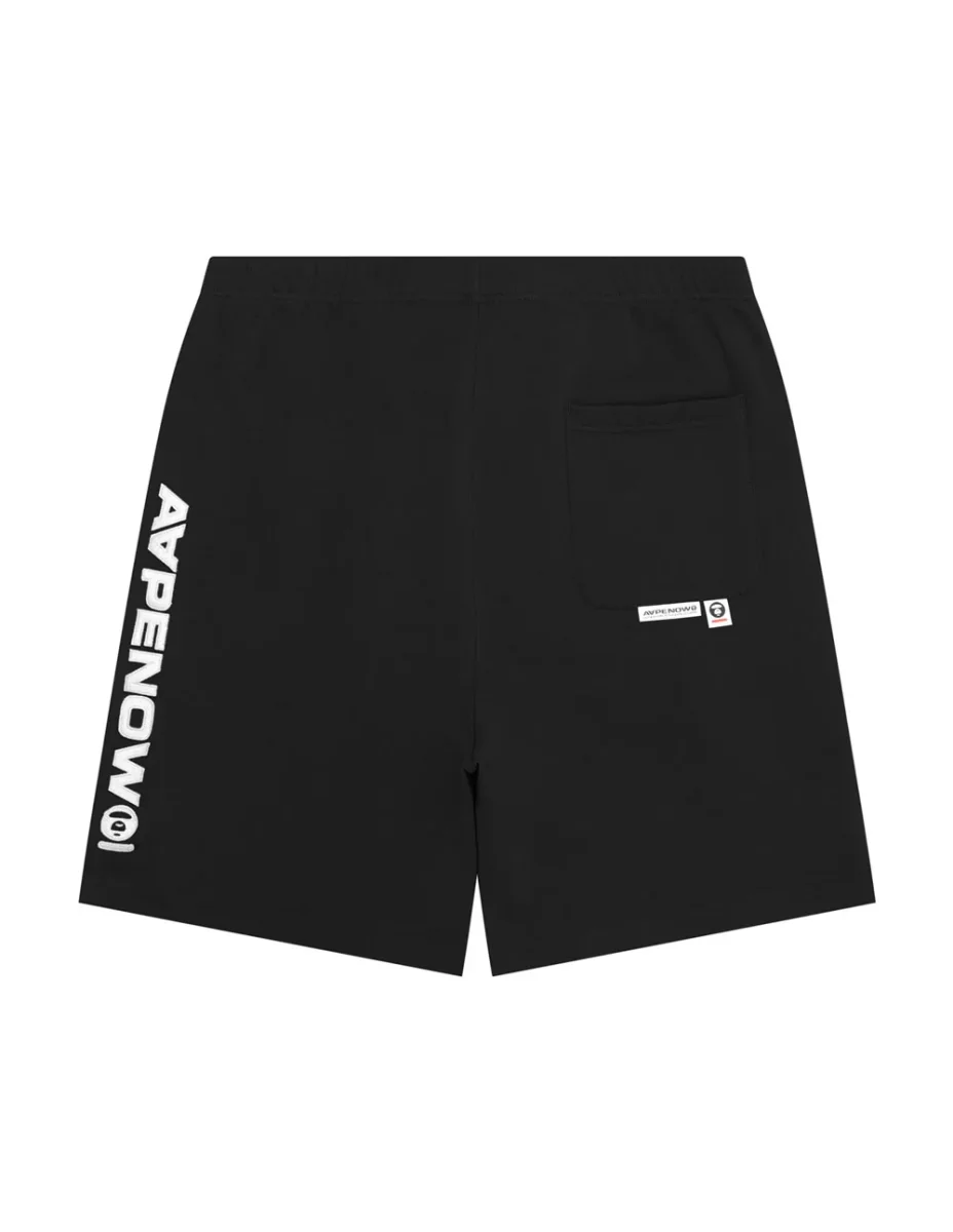 Pantalón Corto AAPE BY A BATHING APE Moonface Logo Negro Hombre - Imagen 3