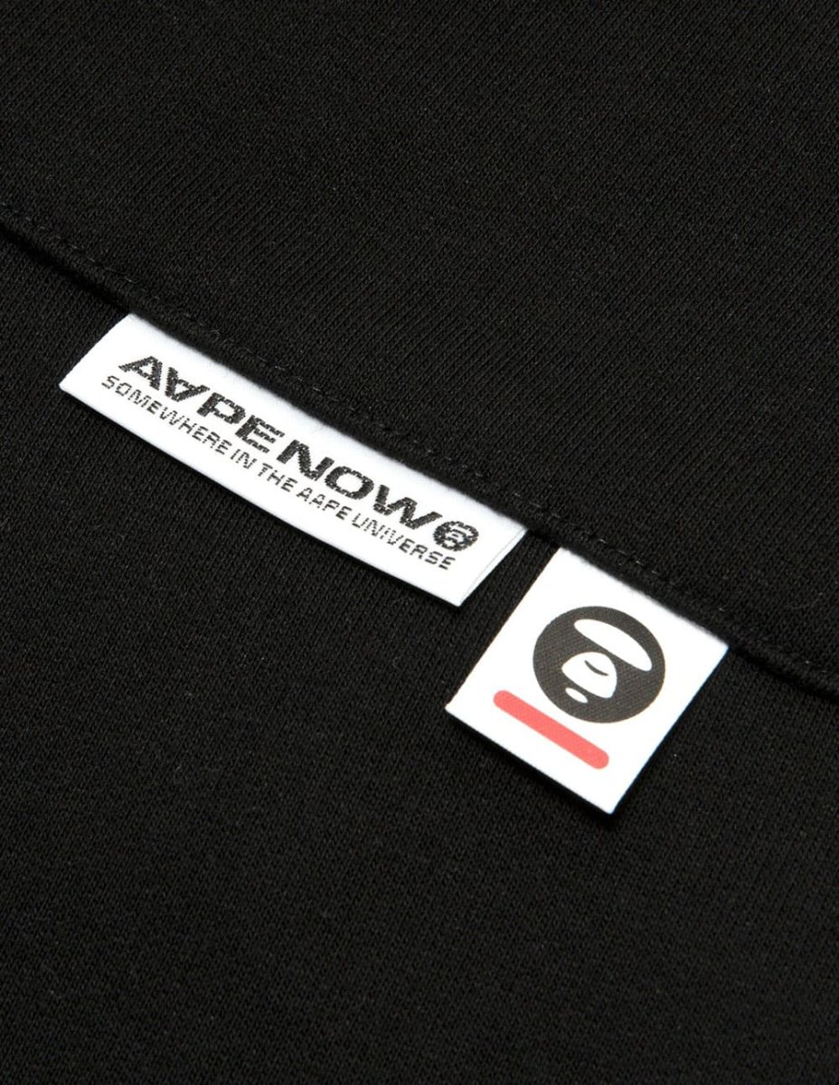 Pantalón Corto AAPE BY A BATHING APE Moonface Logo Negro Hombre - Imagen 4