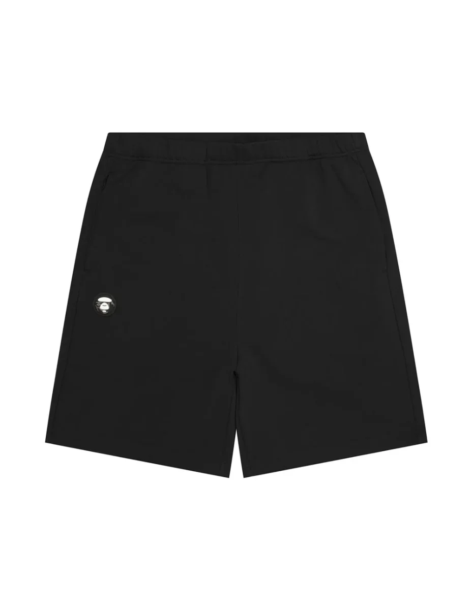 Pantalón Corto AAPE BY A BATHING APE Moonface Logo Negro Hombre - Imagen 2