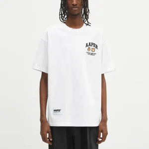 Camiseta AAPE BY A BATHING APE Basic Blanca Hombre