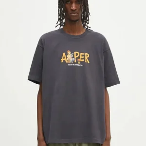 Camiseta AAPE BY A BATHING APE Moonface Theme Gris Hombre