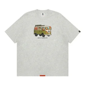 Camiseta AAPE BY A BATHING APE Graphic Print Gris Hombre