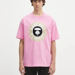 Camiseta AAPE BY A BATHING APE Basic Rosa Hombre