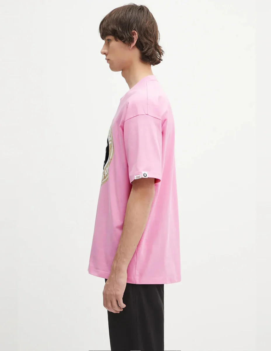 Camiseta AAPE BY A BATHING APE Basic Rosa Hombre - Imagen 3